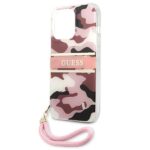 Guess GUHCP13XKCABPI iPhone 13 Pro Max 6,7" pink hardcase Camo Strap Collection - imagine 6