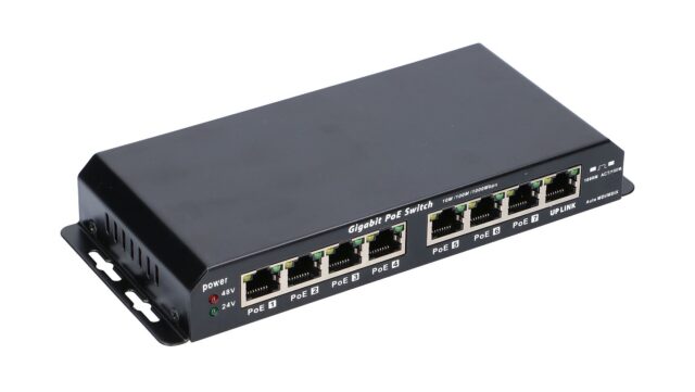 Extralink KRATOS | PoE Switch | 7x Gigabit PoE, 1x Uplink RJ45, Power Supply 24V 2.5A, 60W - imagine 5