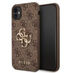 Guess GUHCN614GMGBR iPhone 11 6,1/ Xr brown hardcase 4G Big Metal Logo
