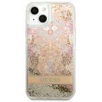 Guess GUHCP13MLFLSD iPhone 13 / 14 / 15 6,1" gold hardcase Paisley Liquid Glitter - imagine 3