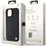 Case BMW BMHMP15MSLLBK iPhone 15 Plus / 14 Plus 6.7" black MagSafe Leather Hot Stamp - imagine 8