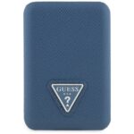 Powerbank indukcyjny Guess Grained        Triangle 5000mAh 15W USB-C MagSafe niebieski - imagine 2