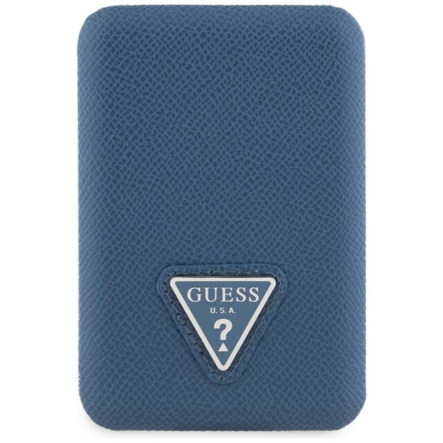 Powerbank indukcyjny Guess Grained        Triangle 5000mAh 15W USB-C MagSafe niebieski - imagine 2