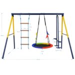 Black Forest Frame Swing, Nest Swing + Ladder + 263x185x185cm - imagine 2