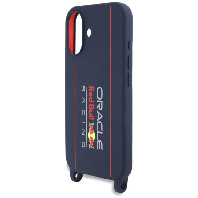 Red Bull RBHMP16S24SISOLRV iPhone 16 6.1" hardcase Silicone Strap and Vertical Logo MagSafe navy - imagine 5