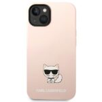 Karl Lagerfeld KLHCP14SSLCTPI iPhone 14/ 15 / 13 6,1" hardcase light pink Silicone Choup - imagine 3