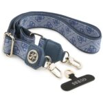 Universal lanyard Guess CBDY 4G Tether Patch Strass Metal Logo blue - imagine 2