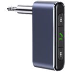 USAMS Adapter audio Bluetooth 5.0 - jack3.5mm szary/grey SJ519JSQ01 (US-SJ519) - imagine 2