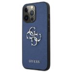 Guess GUHCP13LSA4GSBL iPhone 13 Pro / 13 6,1" blue hardcase Saffiano 4G Metal Logo - imagine 2