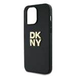 DKNY DKHCP14LPBSWSK iPhone 14 Pro 6.1 inch black hardcase with Wrist Strap and Stock Logo - imagine 5