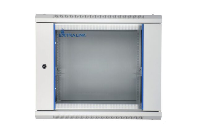 Extralink 9U 600x450 Gray | Rackmount cabinet | wall mounted - imagine 2