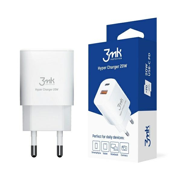 cps-29df9136a7850a788045efb566db86d9-2025-12-05-19-02-38 3MK HyperCharger 20W 1xUSB-C + 1xUSB-A Wall Charger PD/QC - imagine 1