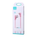 USAMS U-flow Angled Lightning Cable 1.2m 2A pink IPUSBCY03 (US-SJ165) - imagine 2