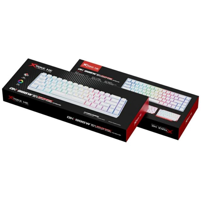 Wireless gaming keyboard XTRIKE ME GK-995W WH white - imagine 2