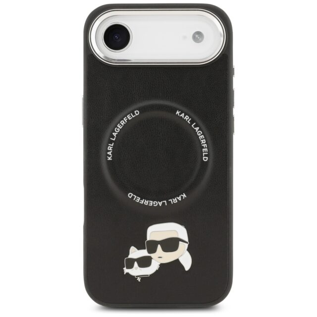 Karl Lagerfeld Karl & Choupette Pins MagSafe Case for iPhone Air Black - imagine 3