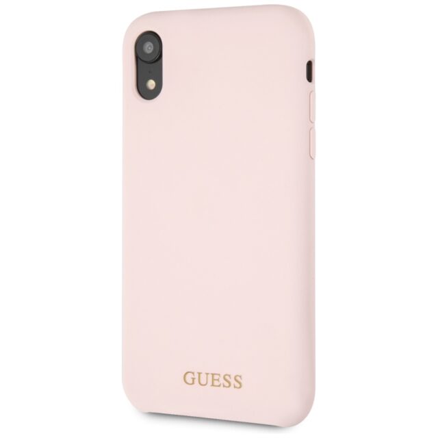 Guess GUHCI61LSGLLP iPhone Xr light pink hard case Silicone - imagine 2