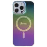 Guess GUHMP15XHITSK iPhone 15 Pro Max 6.7" rainbow hardcase IML Iridescent MagSafe - imagine 3