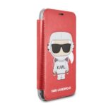 Karl Lagerfeld KLFLBKPXKSCORE iPhone X/XS bookcase red Karl Space Cosmonaut - imagine 4