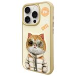 Nimmy case iPhone 15 Pro Max 6.7" khaki  Cool&Cute 2.0 Cat - imagine 2