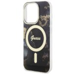 Guess GUHMP14XHTMRSK iPhone 14 Pro Max 6.7" black hardcase Golden Marble MagSafe - imagine 6