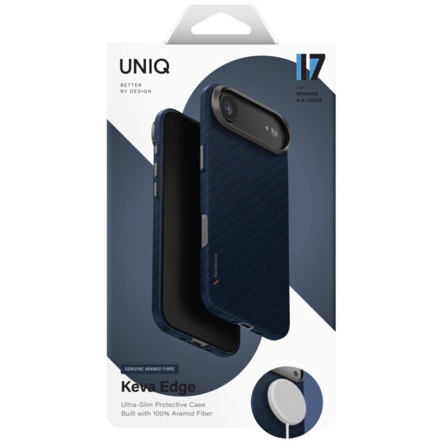 Case UNIQ Keva EDGE for iPhone 17 Air     Magclick Charging blue - imagine 6