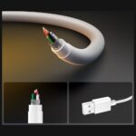 Spigen EB6020AC Essential USB-C to USB-A Cable 60W 2m white - imagine 4