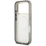 Guess IML Glitter Flowers Triangle MagSafe case for iPhone 17 Pro Max black - imagine 7