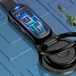 USAMS Adapter AU06 2-in-1 Lightning to 2 x Lightning + Ring Holder black SJ274LN01 (US-SJ274) - imagine 3