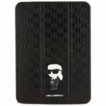 Karl Lagerfeld KLFC11SAKHPKK iPad 10.9" Folio Magnet Allover Cover black Saffiano Monogram Iko