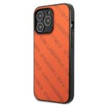 Karl Lagerfeld KLHCP13LPTLO iPhone 13 Pro / 13 6,1" hardcase orange Perforated Allover - imagine 2