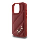 Karl Lagerfeld KLHCP16XPQDSMGR iPhone16 Pro Max 6.9" red hardcase Quilted Signature - imagine 6
