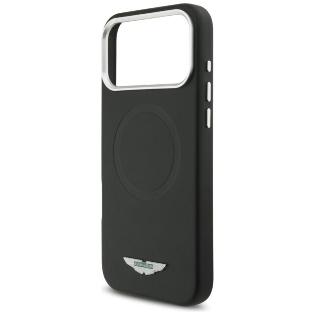 Case Aston Martin HC FW Logo MagSafe for  iPhone 17 Pro Max black - imagine 6