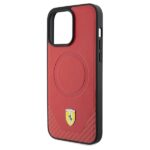 Ferrari FEHMP15LPTER iPhone 15 Pro 6.1" red hardcase Carbon Metal Logo MagSafe - imagine 6