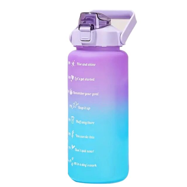 Extralink | Motivational Bottle | water bottle, 2000ml, purple-blue, BUT-992 - imagine 3