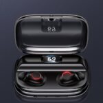 USAMS Bluetooth 5.0 TWS YJ Series Wireless Earphones black BHUYJ01 - imagine 3