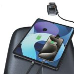 USAMS Car charger with retractable cable 2xUSB-C C41 PD 30W Fast Charge black/black CC220CC01 (US-CC - imagine 3