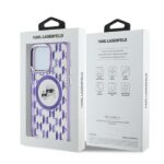 Karl Lagerfeld KLHMP15LHMCKMHU iPhone 15 Pro 6.1" purple IML Monogram Karl&Choupette Head M - imagine 5