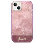 Guess GUHCP14SHGJGHP iPhone 14 / 15 / 13 6.1" pink hardcase Jungle Collection - imagine 3