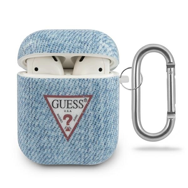 cps-2ac4c2faa8557b478cb0c17eee046a7d-2025-12-06-12-12-20 Guess GUACA2TPUJULLB AirPods cover light blue Jeans Collection - imagine 1
