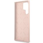 Guess GUHCS23LLSLMGPP S23 Ultra S918 pink hardcase Silicone Script Metal Logo - imagine 7