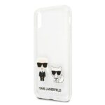 Karl Lagerfeld KLHCPXCKTR iPhone X/Xs hardcase Transparent Karl & Choupette - imagine 6