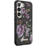 Guess GUHCS23MHCFWSK S23+ S916 black hardcase Flower Collection - imagine 4