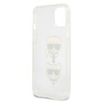 Karl Lagerfeld KLHCP13MKCTUGLS iPhone 13 / 14 / 15 6,1" silver hardcase Glitter Karl`s & Choupette - imagine 7