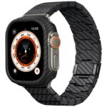 Band PITAKA Carbon Fiber Modern for Apple Watch 1/2/3/4/5/6/7/8/9/10/11/SE/SE 3/Ultra1/2/3 black