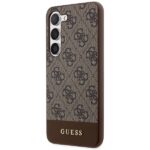 Guess GUHCS23SG4GLBR S23 S911 brown hardcase 4G Stripe Collection - imagine 2