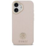 Case Guess Grained Strass Logo MagSafe for iPhone 17 pink - imagine 3