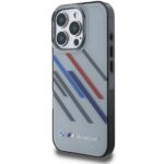 BMW BMHCP16X23HTRAG iPhone 16 Pro Max 6.9" grey hardcase Motorsport IML Random Stripes - imagine 2