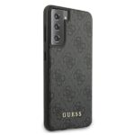 Guess GUHCS21MG4GFGR S21+ G996 grey hard case 4G Metal Gold Logo - imagine 4