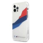 Etui BMW BMHCP12MSKTGT iPhone 12 / 12 Pro 6,1" transparent hardcase Motorsport Tricolor - imagine 2