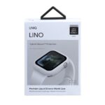 UNIQ Lino Case Apple Watch Series 4/5/6/SE/SE3 40mm. dove white - imagine 4